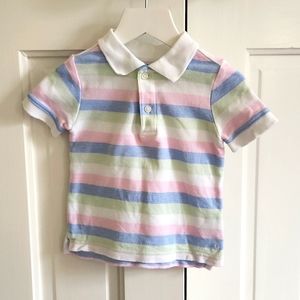 JANIE & JACK • Baby Boy Polo Shirt in Pastels, Size 12-18 Months
